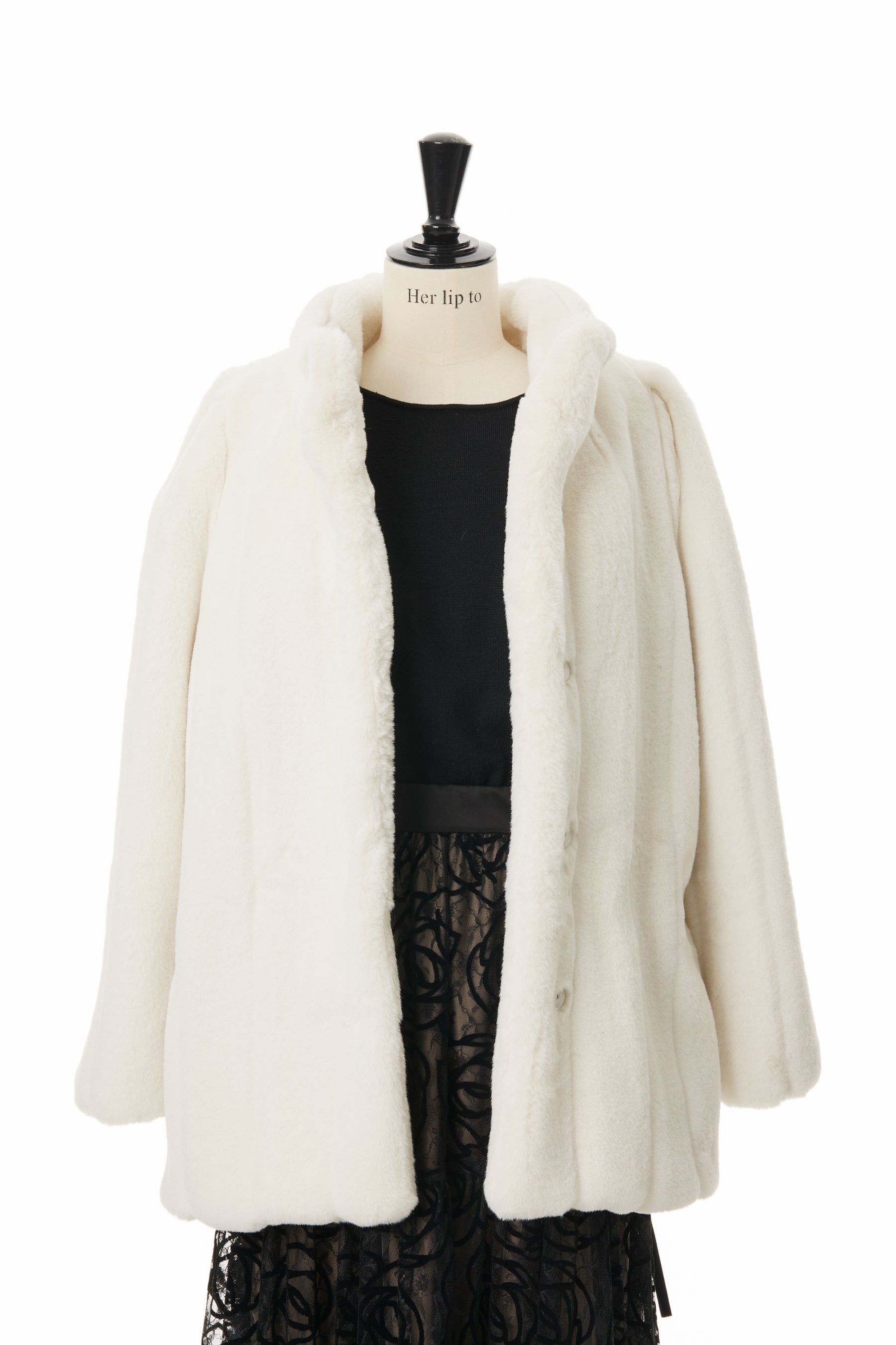 ジャケット/アウター【snow white】Winter Love Faux Fur Coat