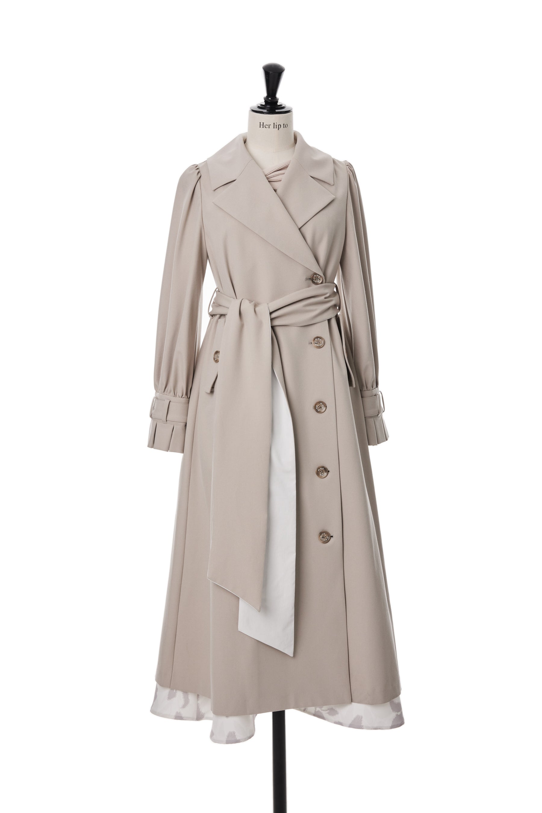 Belted Dress Trench Coat