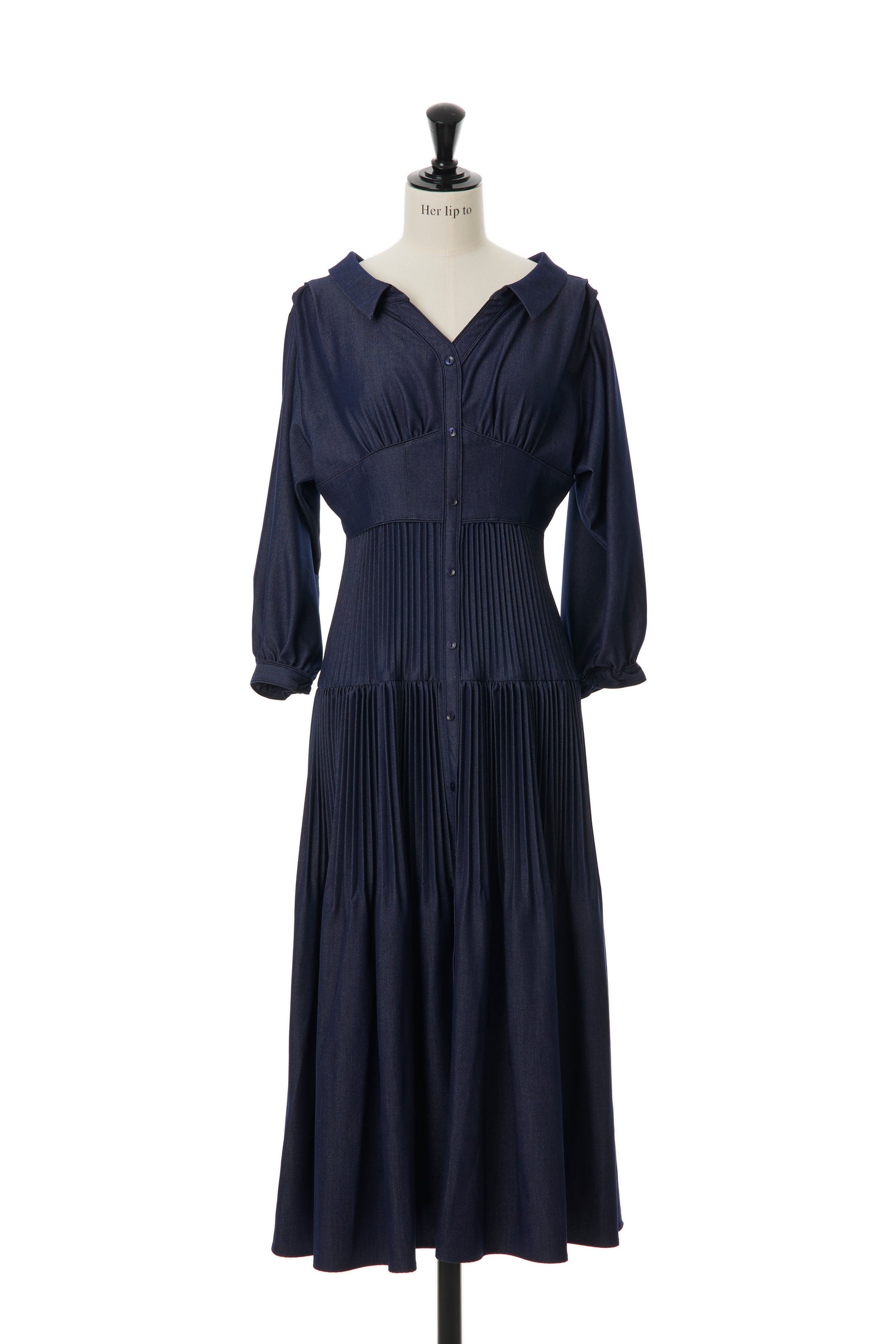 あすつく】 herlipto 新作 Pleated Open Shirt Dress educationjournal.org