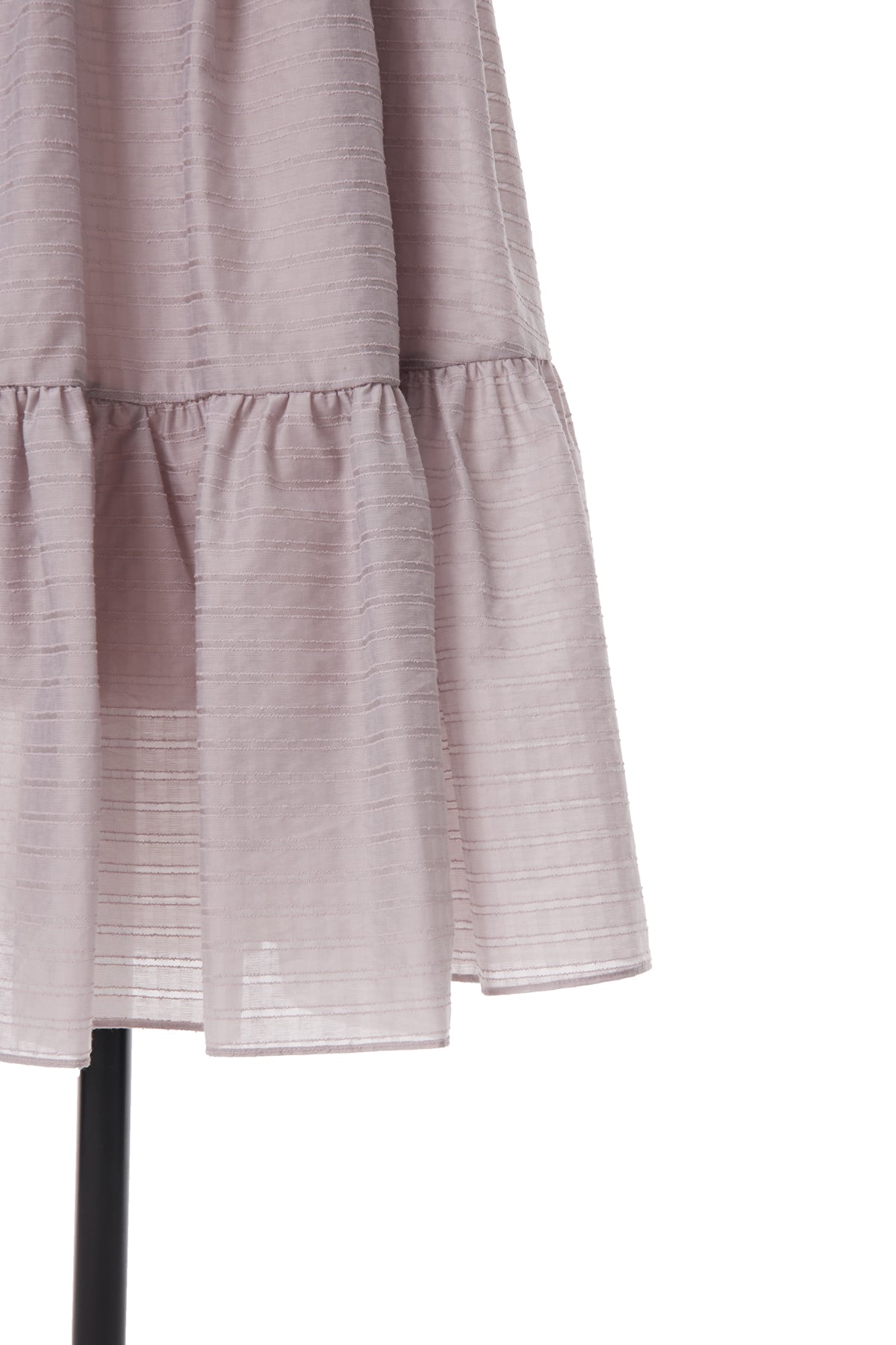 Stripe Jacquard Volume Skirt