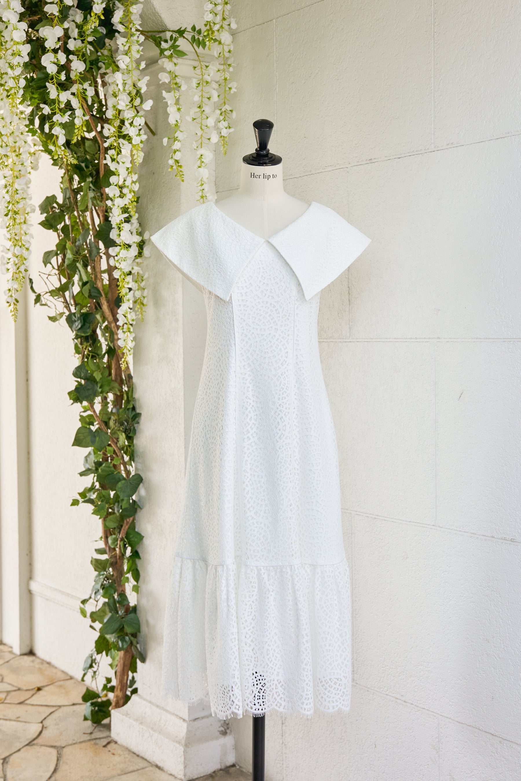 Herlipto ハーリップトゥ Como Back Lace-Up Dress ロングワンピース