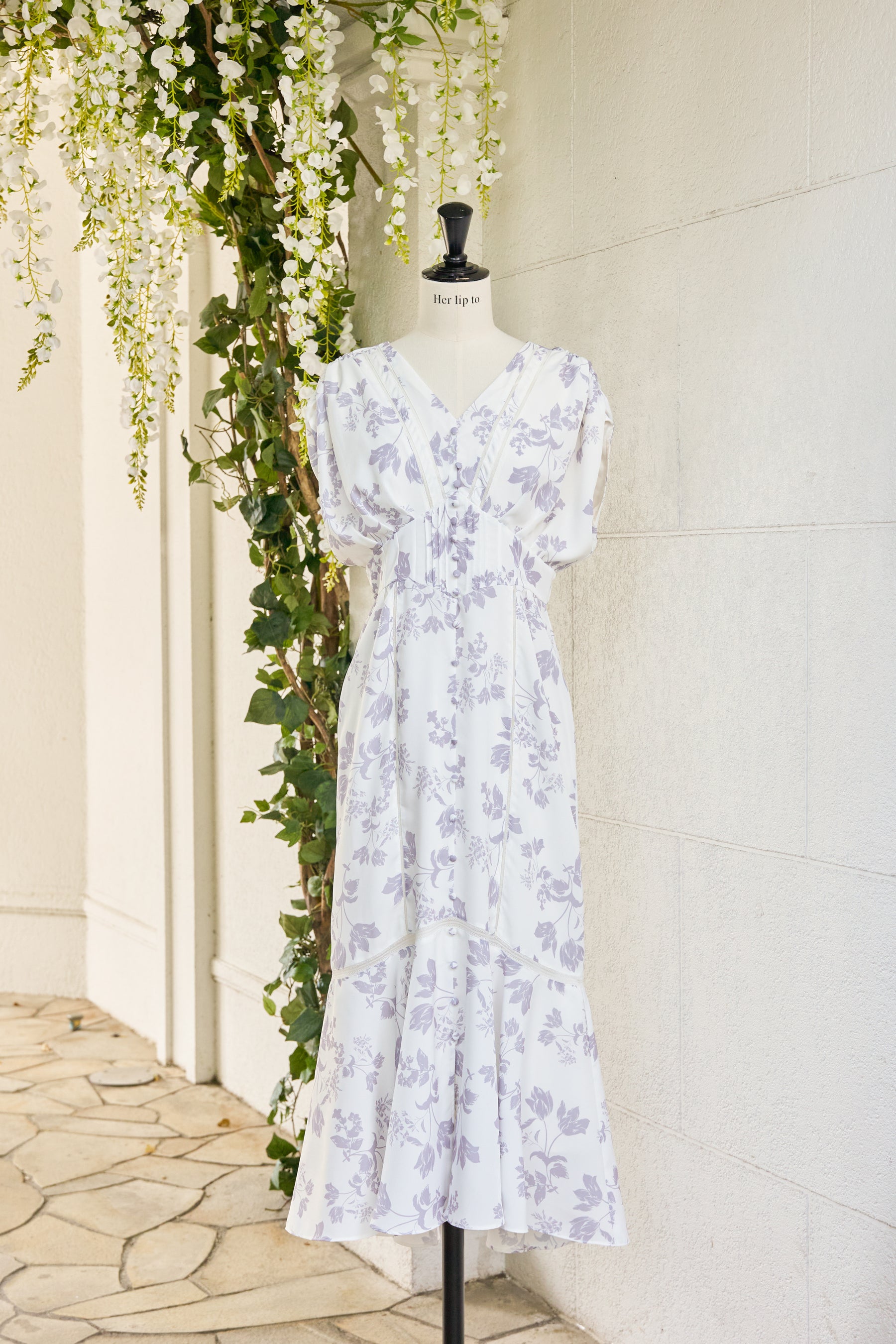 her lip to Royal Garden Floral Dress - ロングワンピース