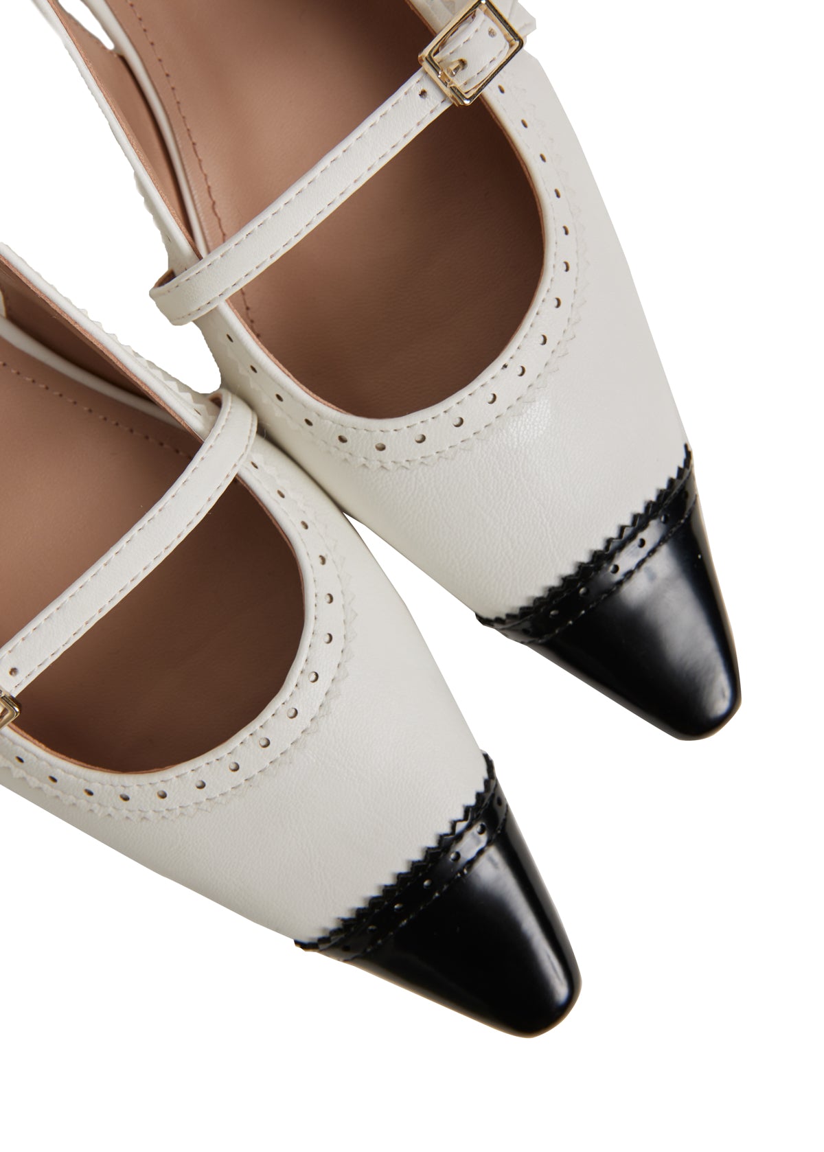 Medallion Slingback Pumps