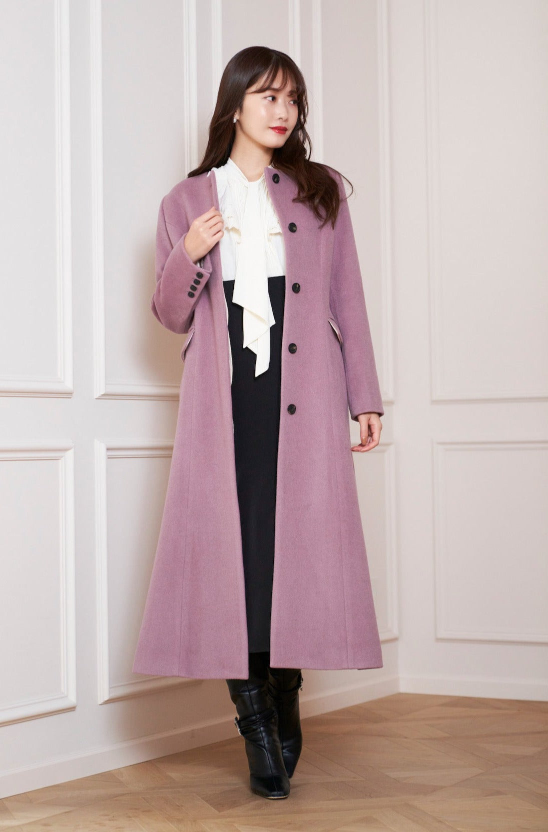 76%OFF!】 Her lip to Mirage Tippet Long Coat sleepyhollowevents.com