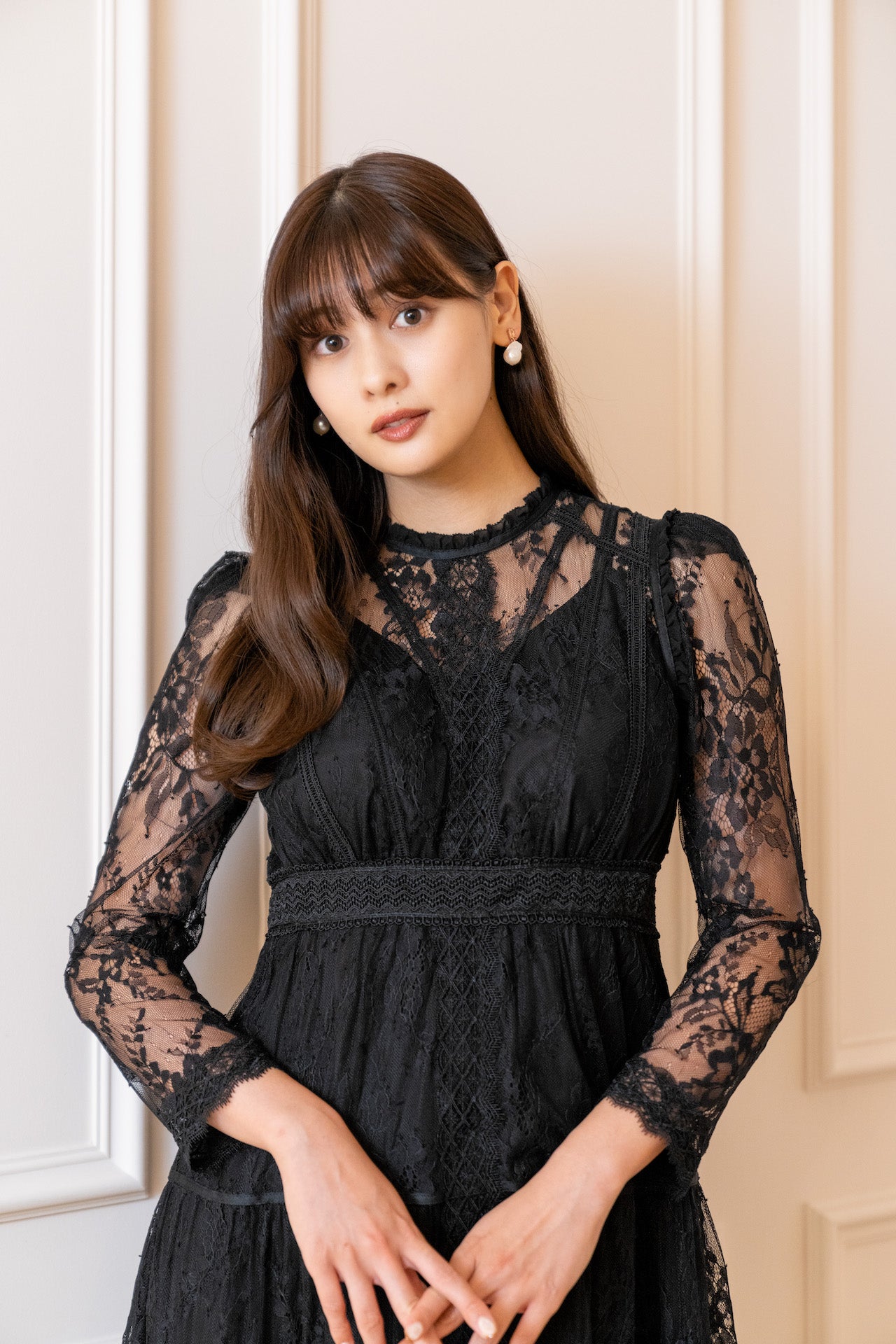 Herlipto Jupiter Lace-Trimming Dress-