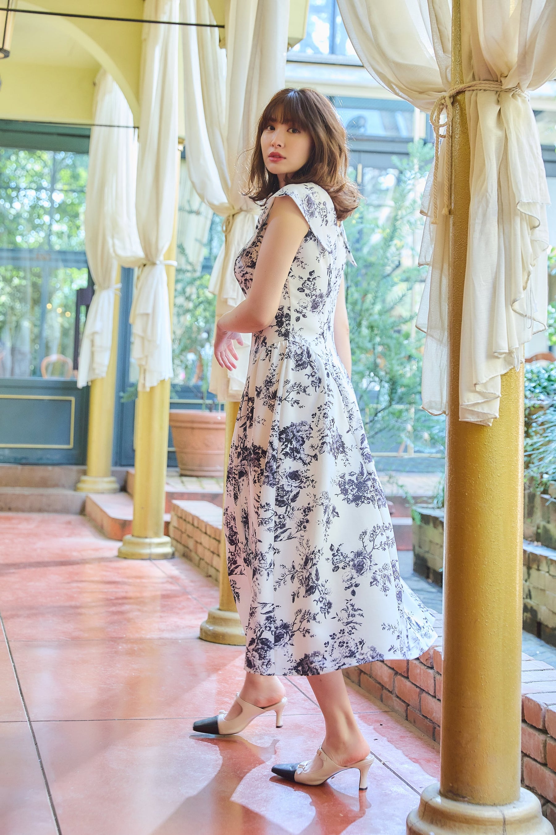 Herlipto Secret Garden Midi Dress Mサイズ | angeloawards.com