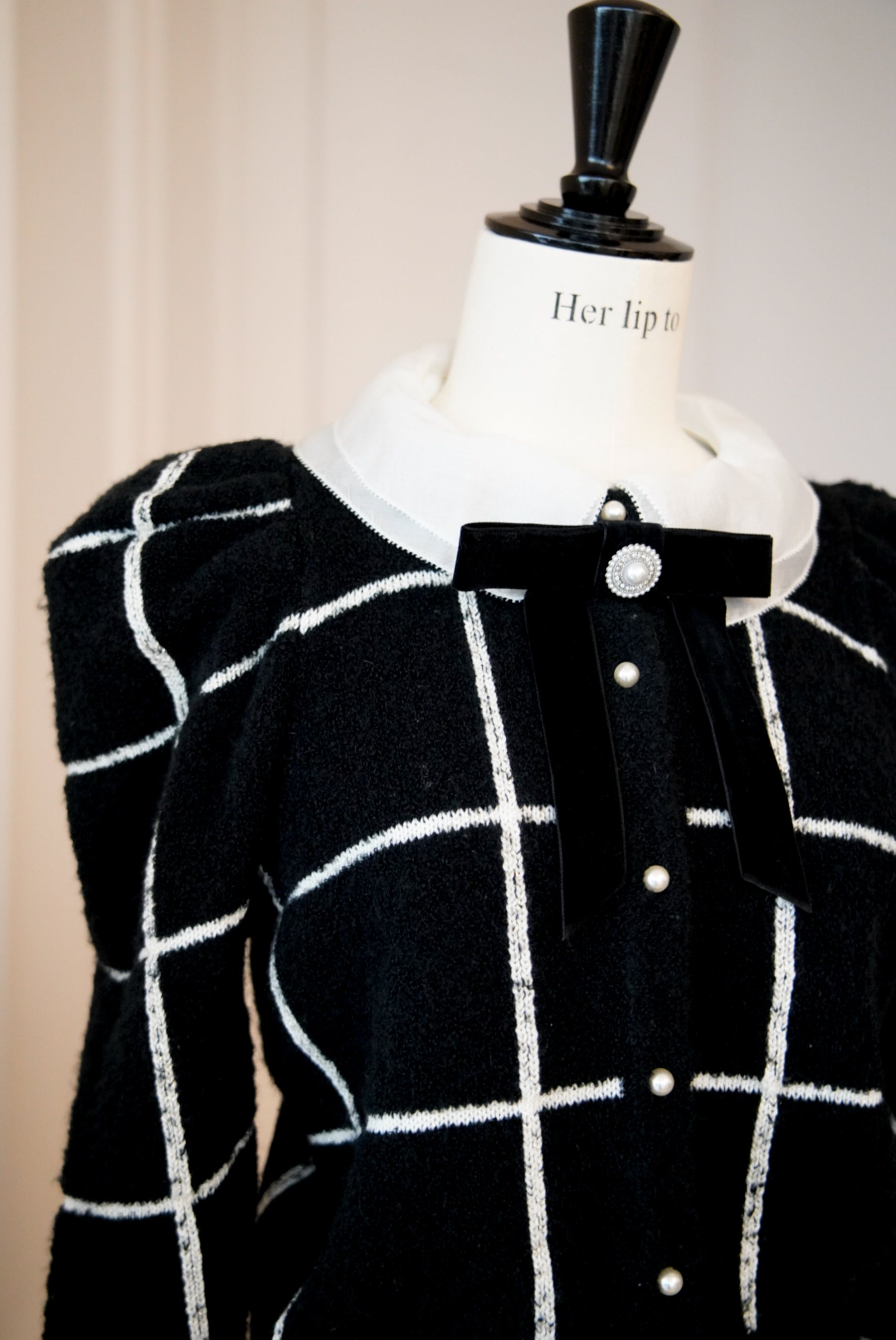 クリアセール herlipto Crillon Boucle Cardigan black - トップス