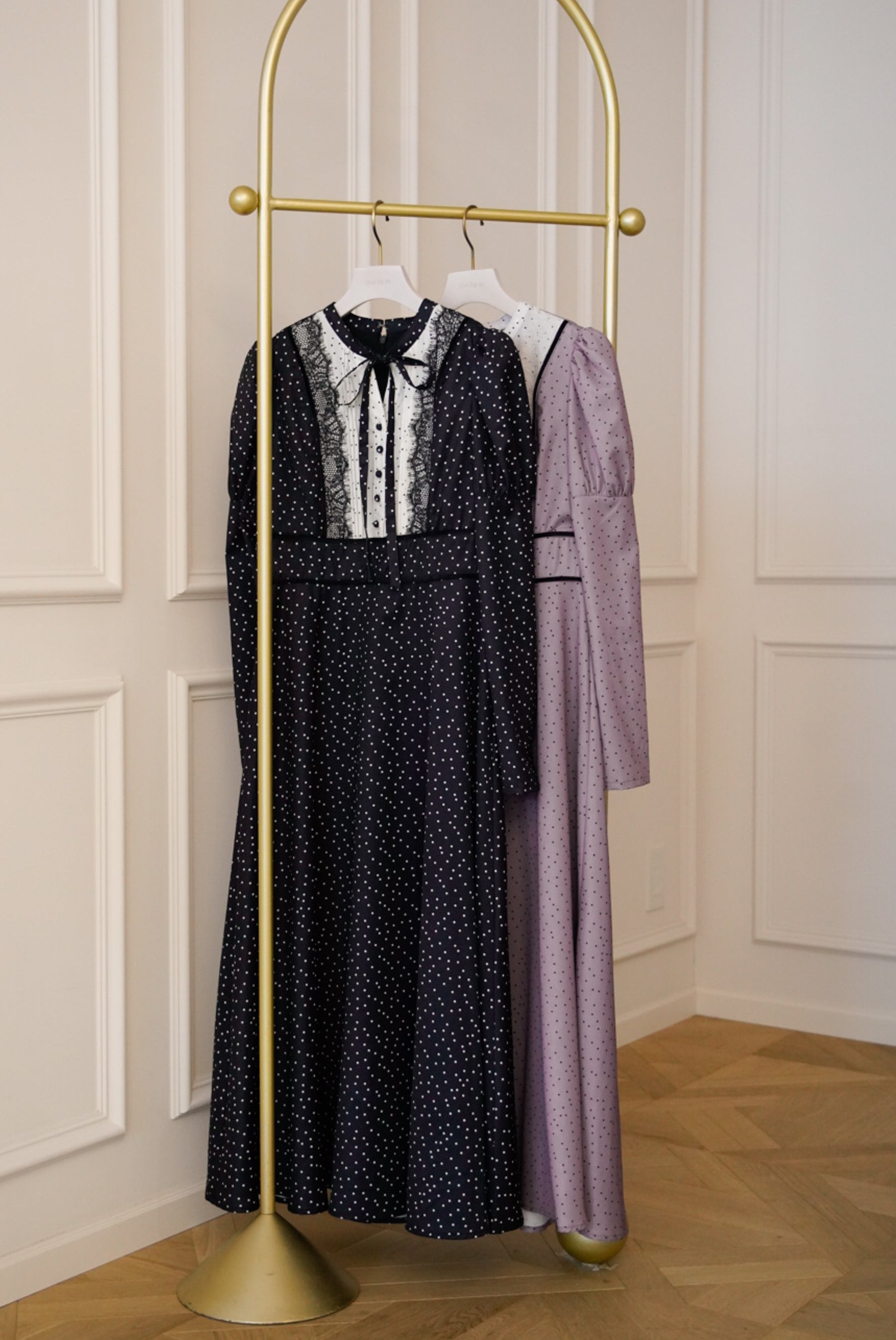 純正入荷 herlipto Orangerie Dot Long Dress ladonna.co.jp