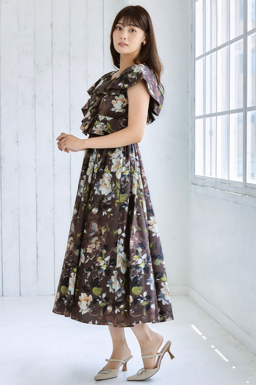 ハーリップトゥ Anemone Ruffled Long Dress | angeloawards.com