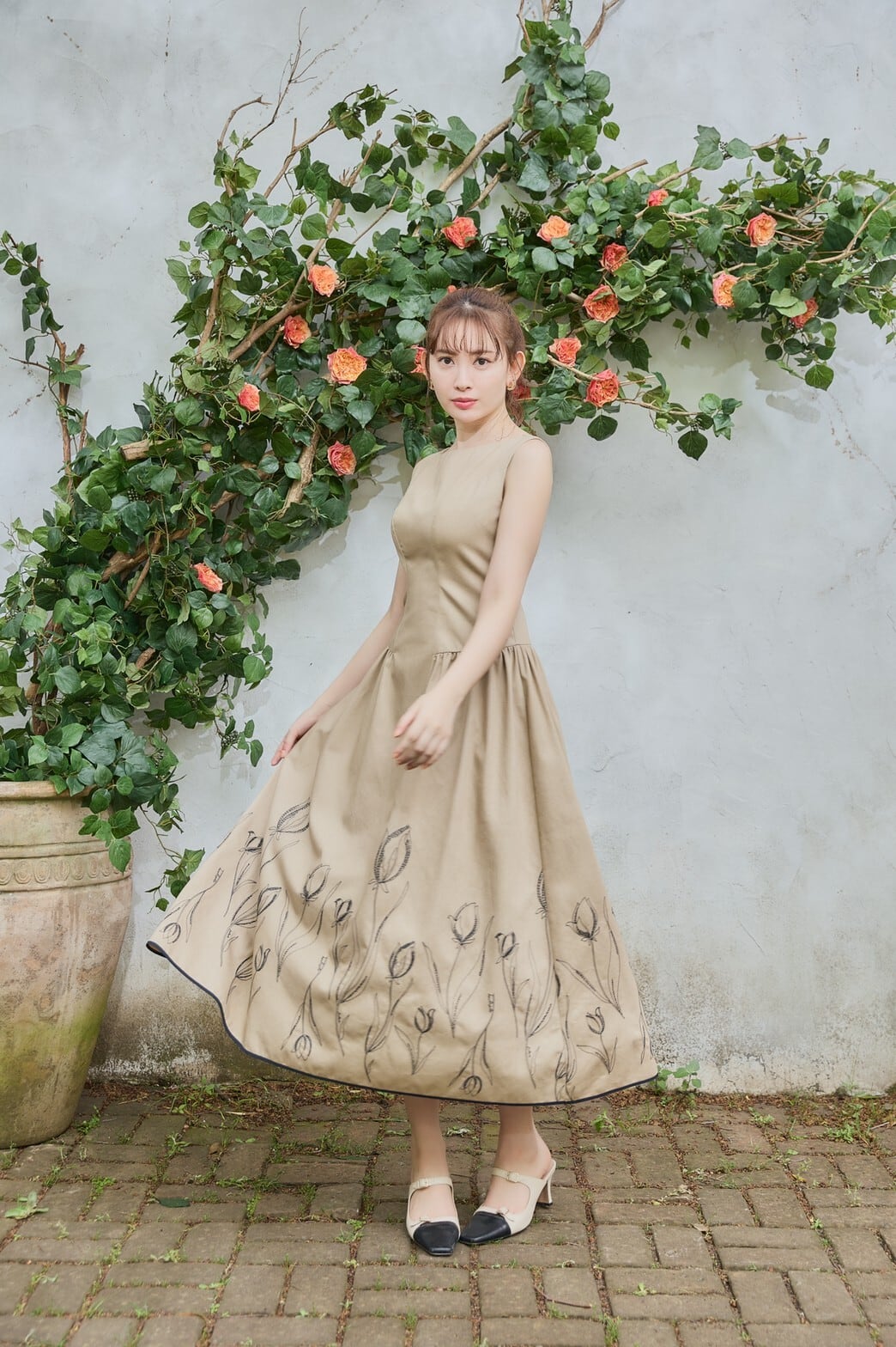 Tulip Chiffon Long Dress