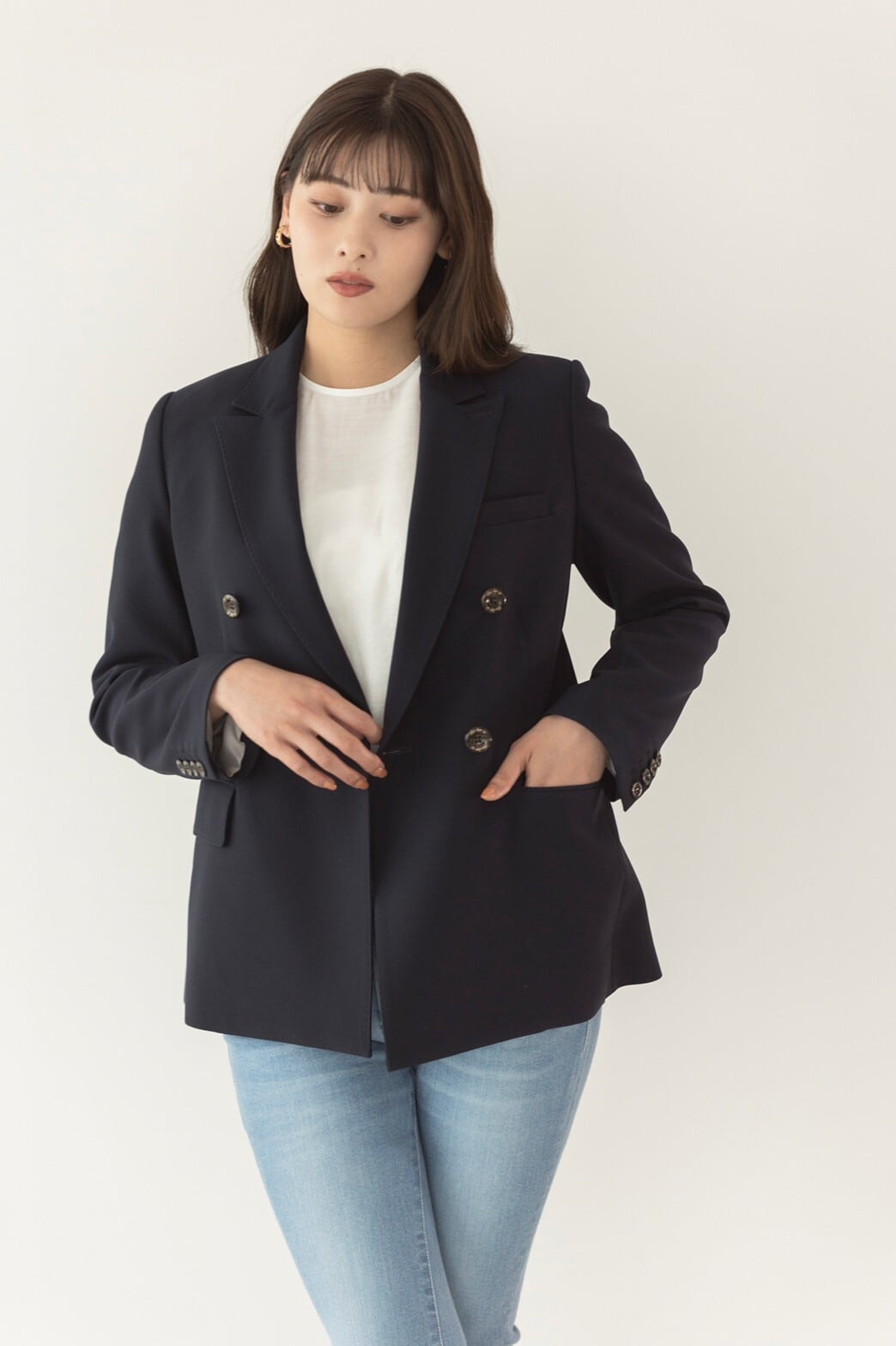 herlipto Double Breasted Classic Blazer-