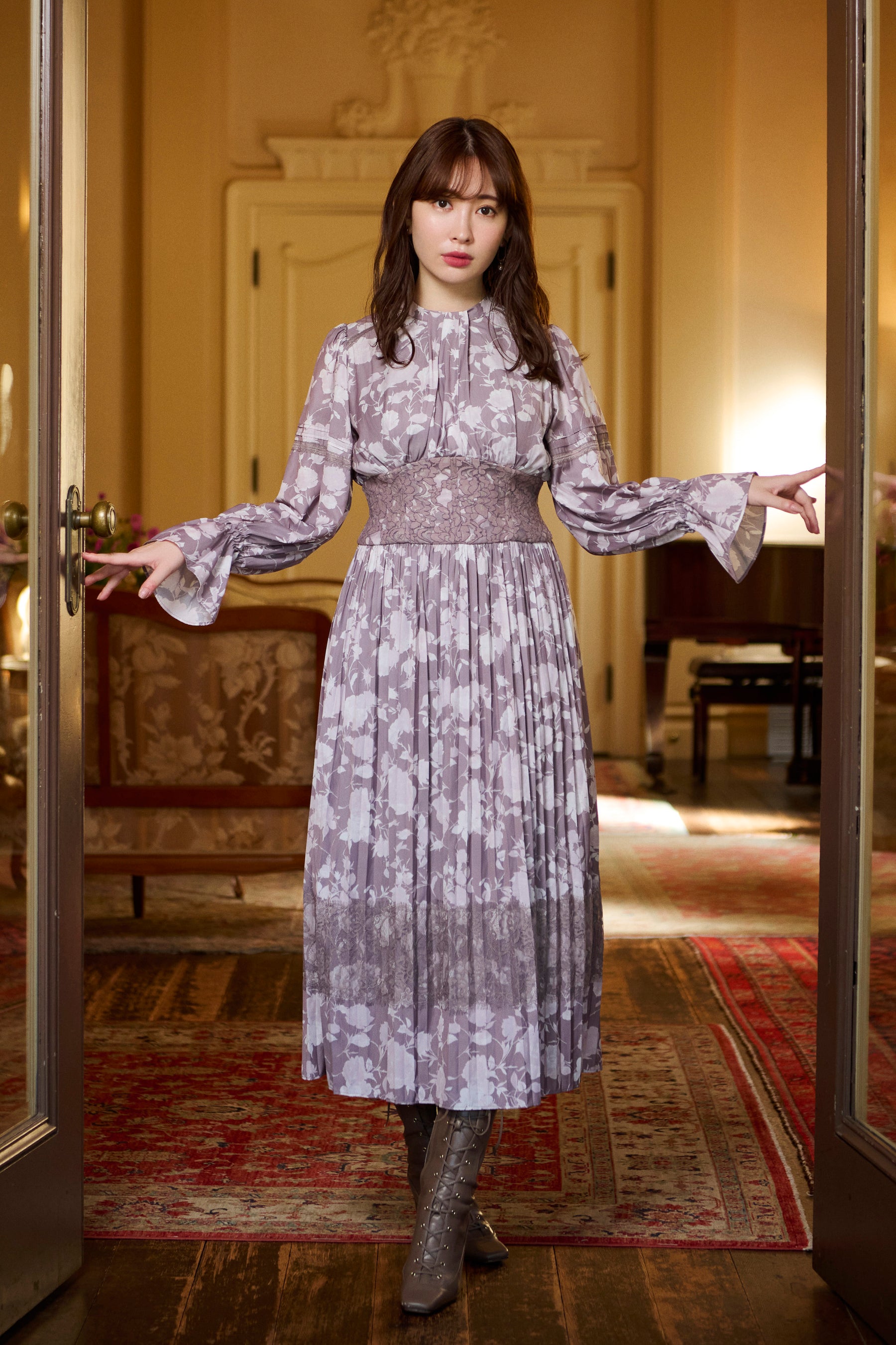 La Rochelle Pleated Dress | angeloawards.com