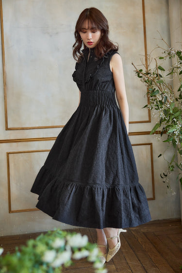 スイーツ柄 ブルー Her lip to Fountain Lace Up Bow Dress - 通販