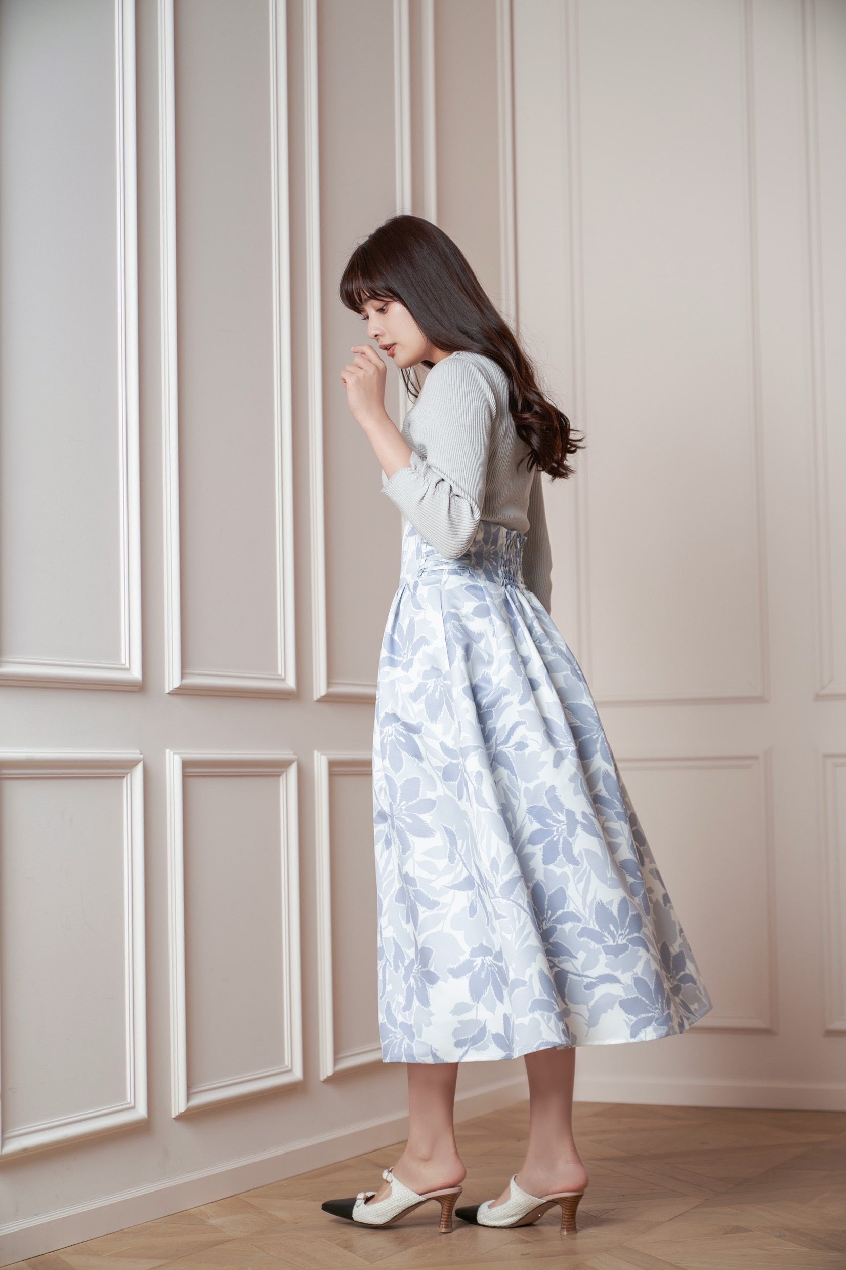 herlipto Lily Satin Volume Skirt S - ロングスカート