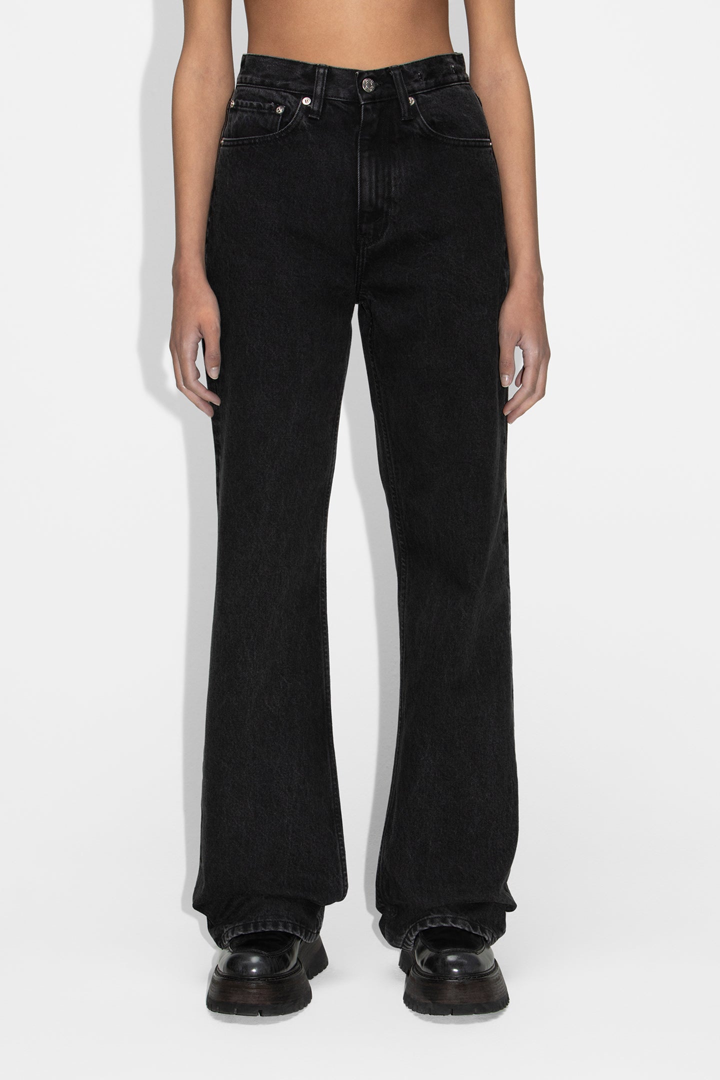 Straight-fit Jeans in Washed Black – HOPE STHLM