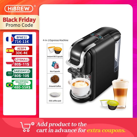 Hibrew Coffee Machine 4in1 Multiple Capsule Espresso H3 