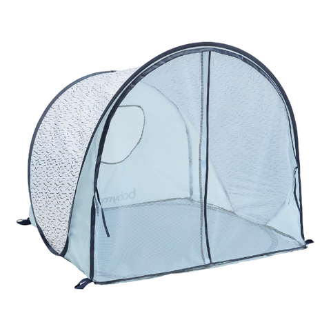 Spring travel baby products: Shop Babymoov Anti-UV pop up tent blue waves at babymoov.co.uk