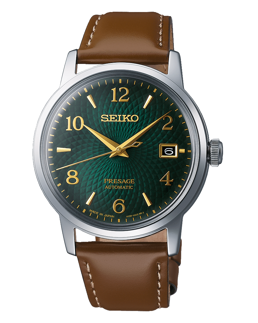 Seiko Presage Cocktail Time Mojito Green Dial Watch SRPE45J1 – Carat  Jewellers