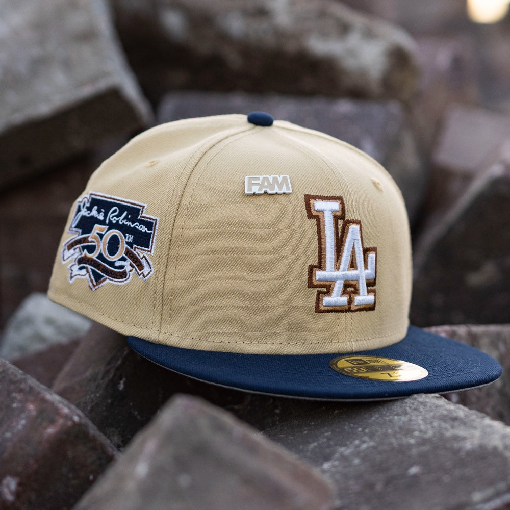 Gorra curva negra snapback 9FIFTY Stretch Snap de Los Angeles Dodgers MLB  de New Era