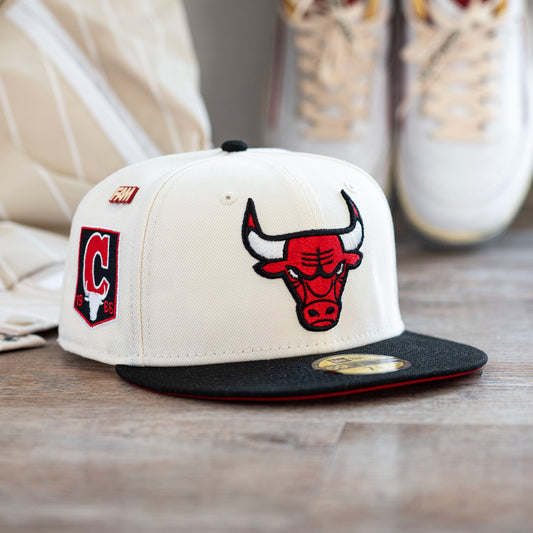 Chicago Bulls 2Tone Gray 5950 Fitted Cap - Craze Fashion