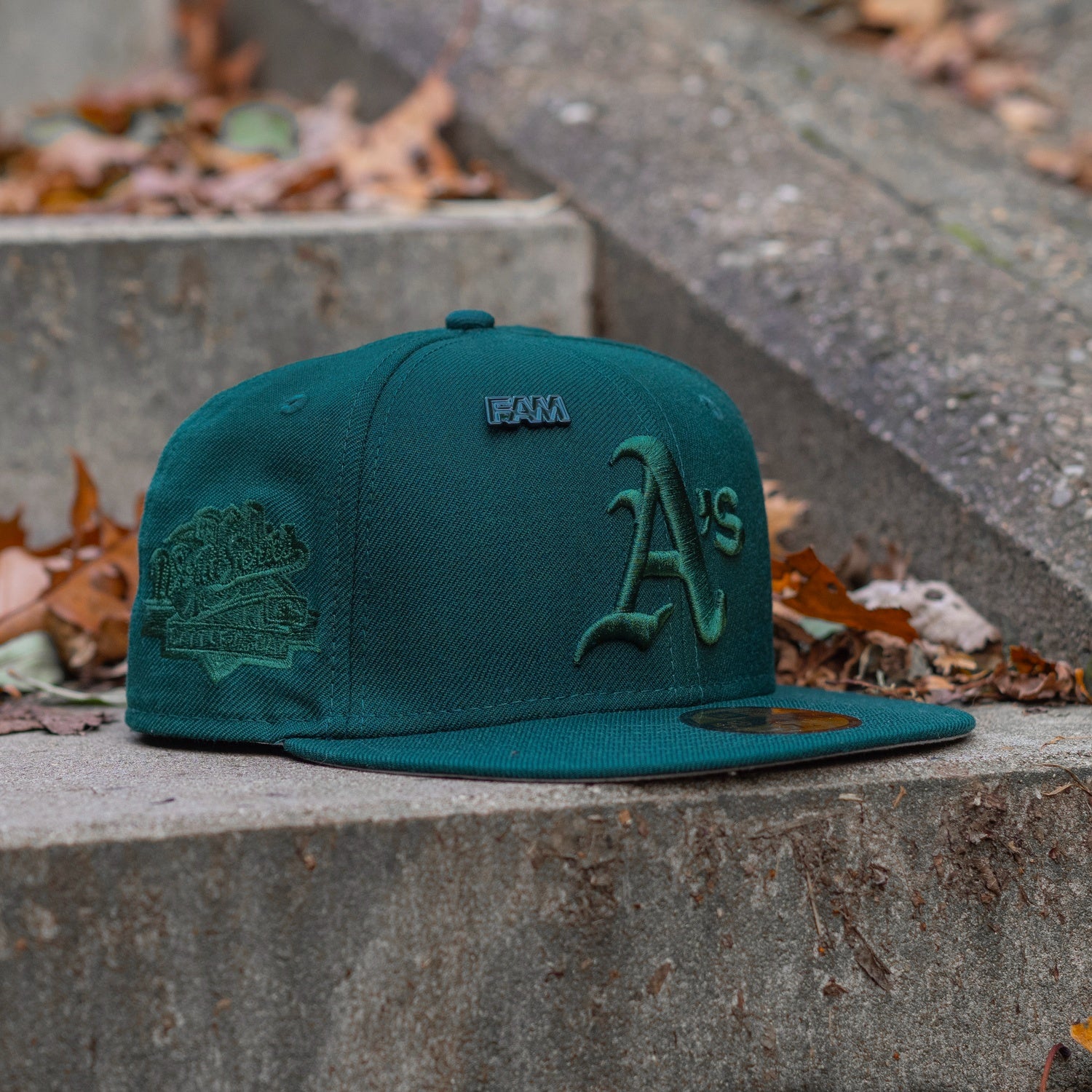 NEW ERA 59FIFTY MLB OAKLAND ATHLETICS REVERSE LOGO WORLD SERIES