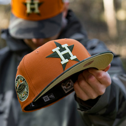 NEW ERA 59FIFTY MLB BOSTON RED SOX ALL STAR GAME 1961 TWO TONE / VEGAS GOLD  UV FITTED CAP