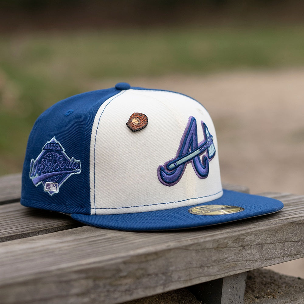 NEW ERA 59FIFTY MLB ATLANTA BRAVES WORLD SERIES 1995 CHROME WHITE