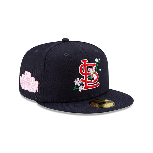 New Era 59FIFTY Detroit Tigers 1984 World Series Patch Pink UV Hat - Navy Navy / 7 7/8