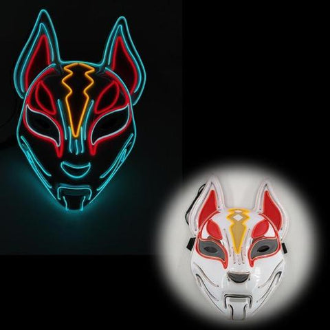 LED kitsune Mask