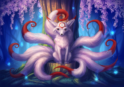 Nine-tail-kitsune