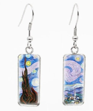 Anime Acrylic Earrings - Japanese Sunrise Earrings