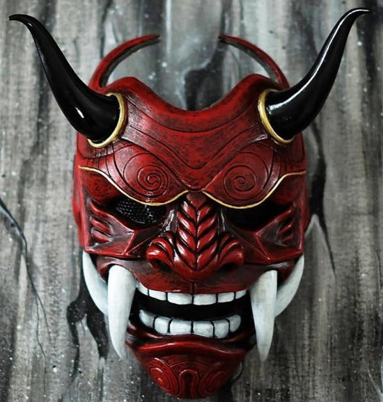 Samurai Mask Half Face Japanese Warrior Mask Ghost Warrior Character Masks  Novelty Halloween Party Cosplay Costume Cool Halloween Cosplay Prop for  Boys Girls Adults Kids Party Accessory