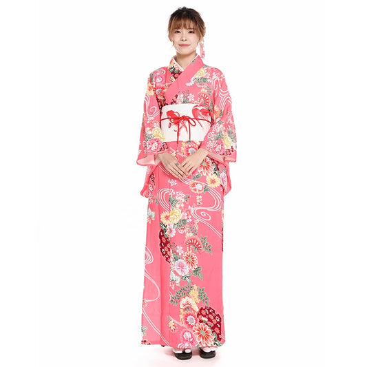 Women's Tradtional Japanese Yukata Kimono Linen Daisy Flower Print Long  Kimono Robe Costume Firework Summer Wear (07# Beige), 07# Beige, L : Buy  Online at Best Price in KSA - Souq is