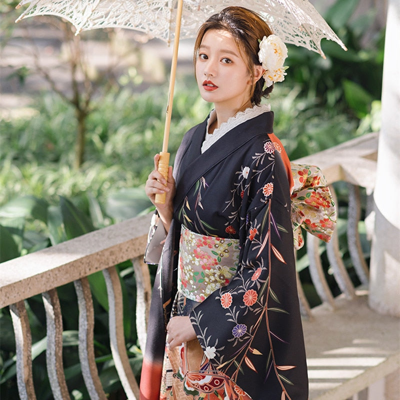Traditional Kimono Butterfly Prints – Japanese Oni Masks