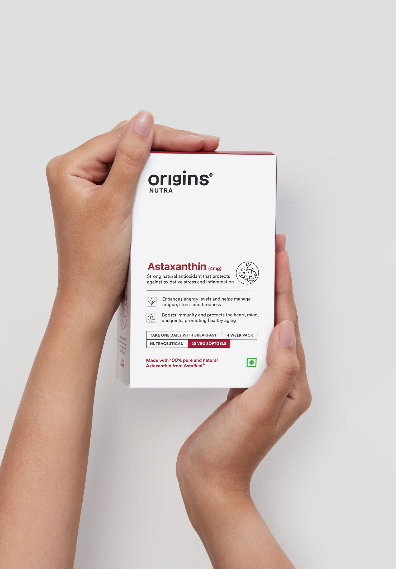 astaxanthin supplement front side image
