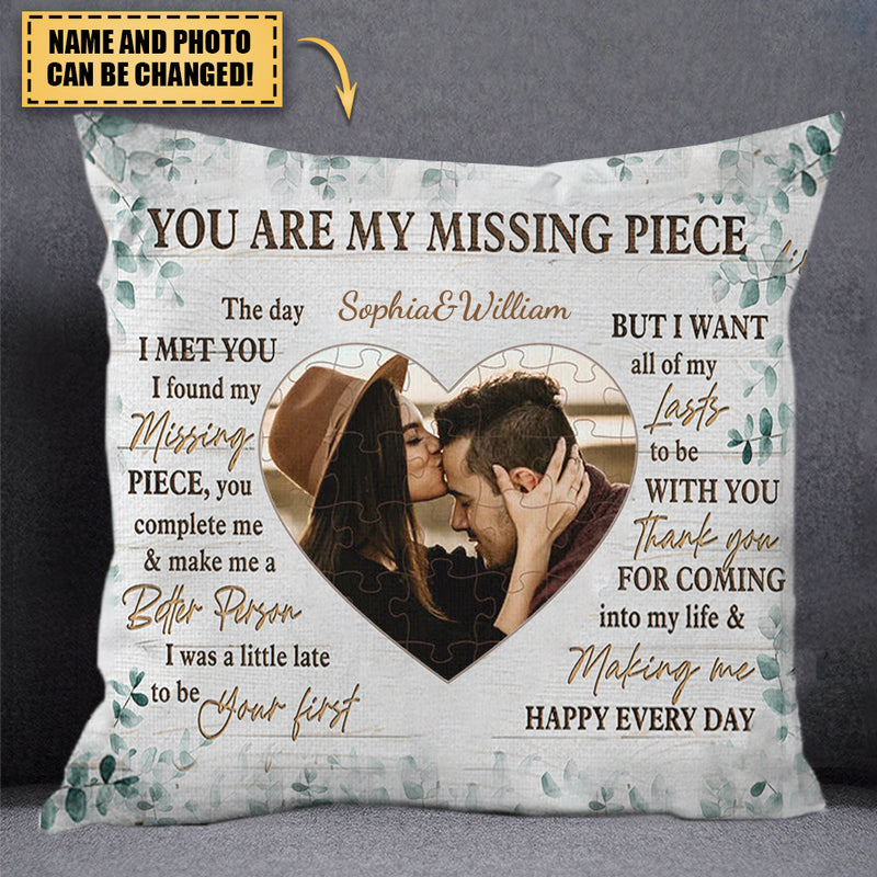 Custom Love, Couple Photo Pillow w Any Picture | 16x16 - Optional Insert |  Personalized Cover with Your Loved Ones - Custom Couple Gifts