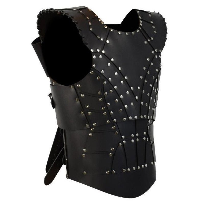 Viking Leather and Metal Stud Cuirass Chest Armor - Viking Warrior