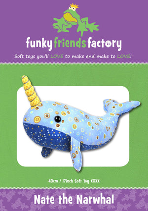 Funky Friends Factory - Nate the Narwhat - Paradise Quilting