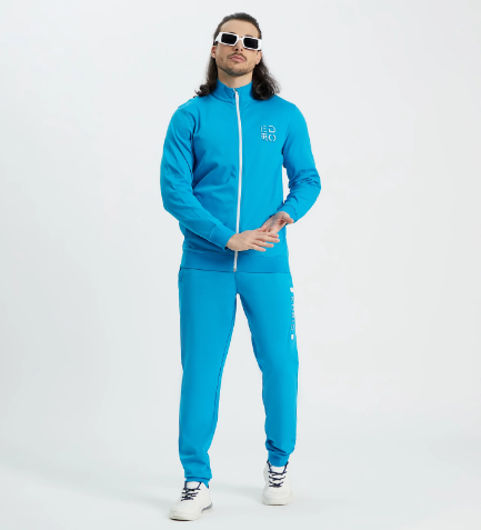 blue tracksuit