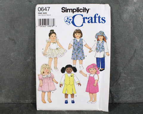 Simplicity One Size American Girl Doll Clothes Pattern, 1 Each