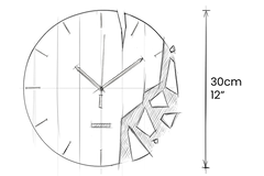 време стенен часовник от паладим, скица