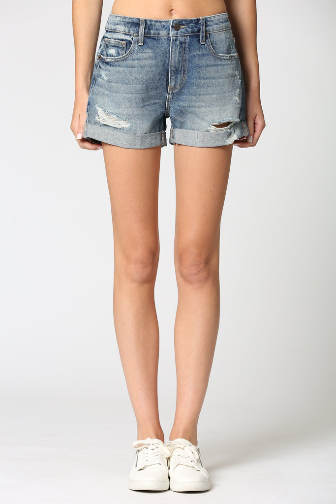 hidden denim shorts