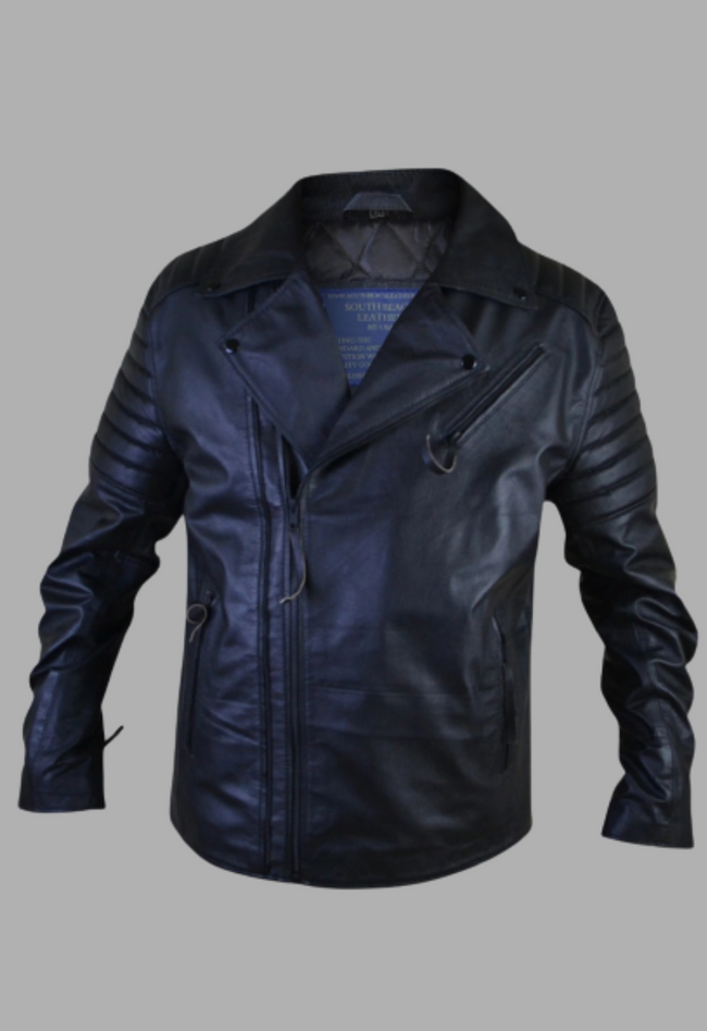 Designer Leather Jacket Men Black Lambskin Biker Size S M L XL XXL Custom  Fit | eBay