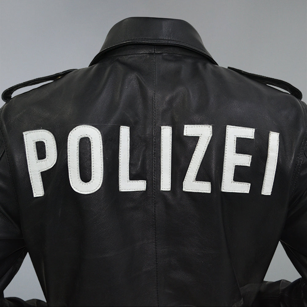 German Leather Police Jacket Deutsch Polizei Leather Jacket – South ...