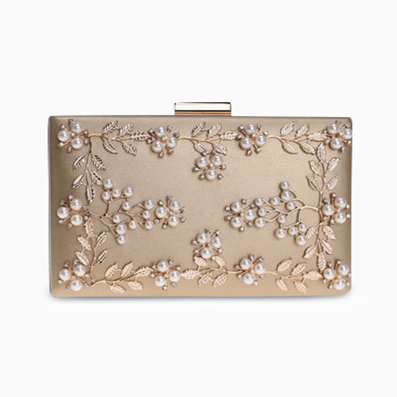 Inaya Pearl Flower Clutch Bag - Verano Hill UK product image