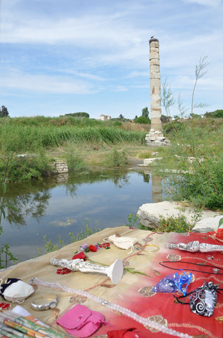 Offerings and altar created at the Temple of Artemis Ephesus