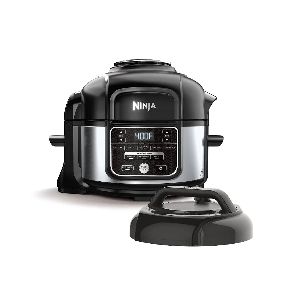 Foodi Programmable 10-in-1 5qt Pressure Cooker and Air Fryer - FD101: Stainless Steel, Slow Cooker, Digital Timer