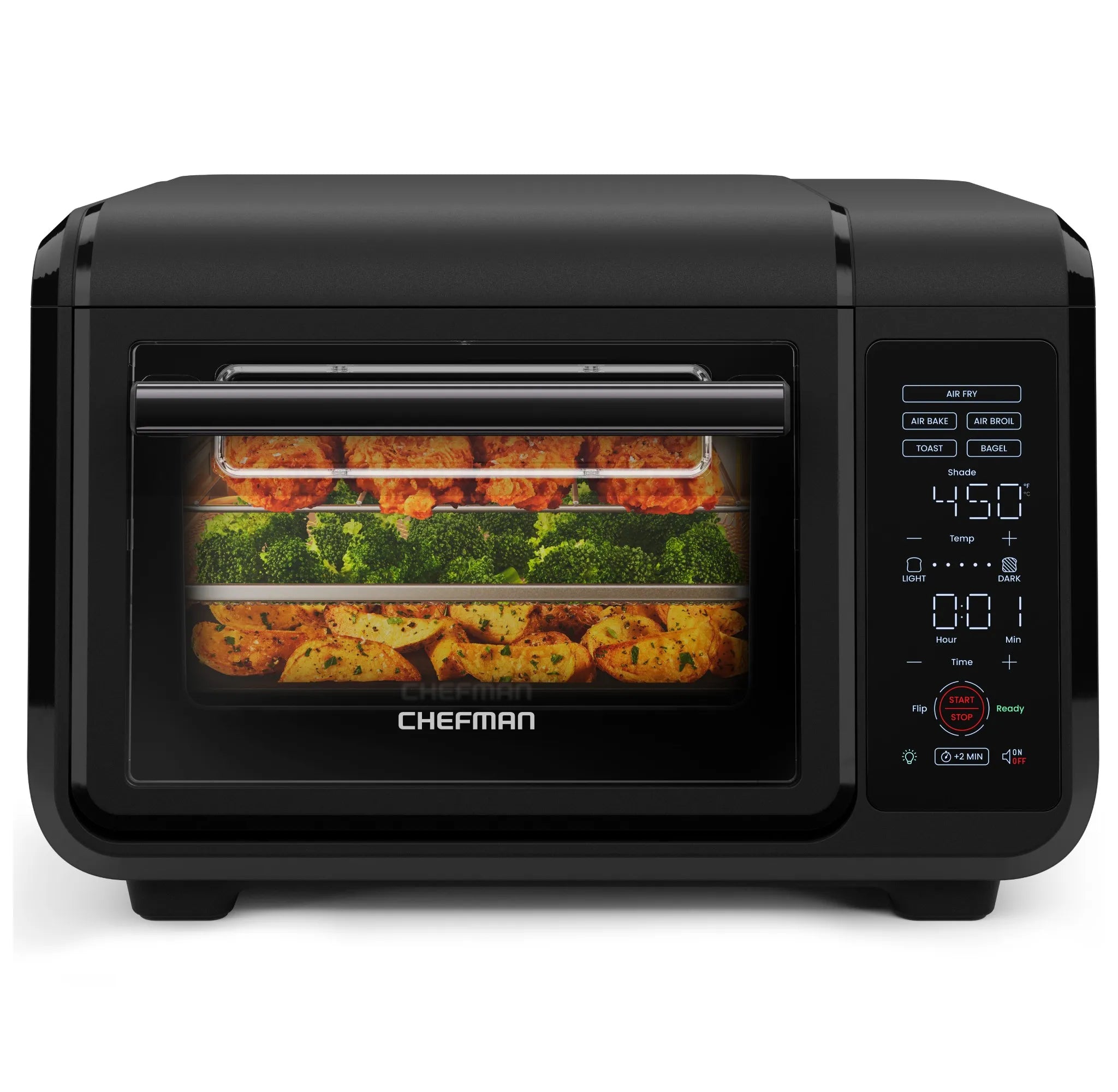 EasyAir 15 Qt. Toaster Oven Air Fryer – Black