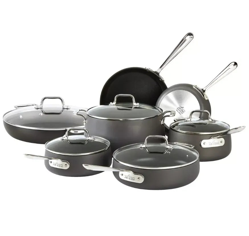 ALL-CLAD 12PC COOKWARE (See Description)