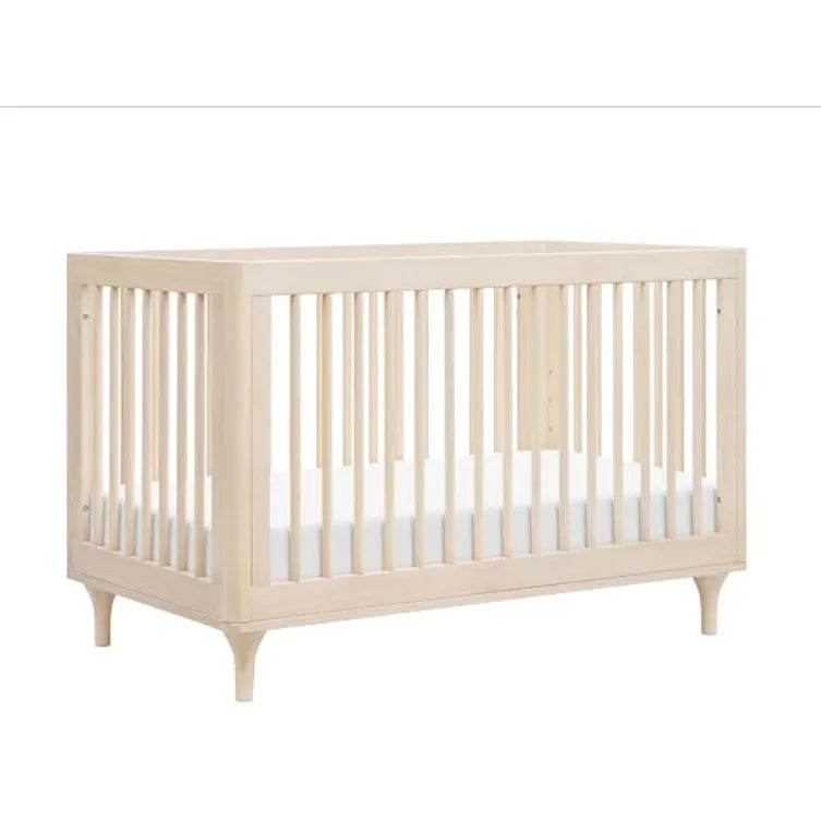 Lolly 3-in-1 Convertible Crib with Toddler Bed Conversion Kit - Washed Natural